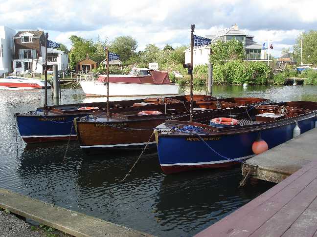 The ferry boats at Tuckton